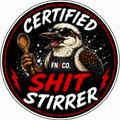 Certified Shit Stirrer - Holographic Sticker