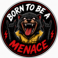 Born To Be A Menace - Holographic Sticker